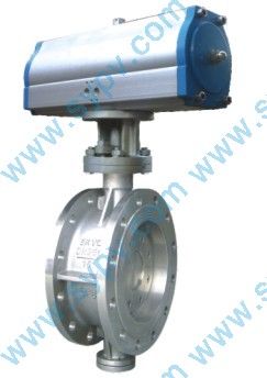 Tri-eccentric metal seal butterfly flange